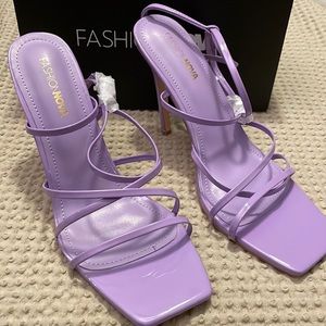 Fashion Nova- purple heels, never worn